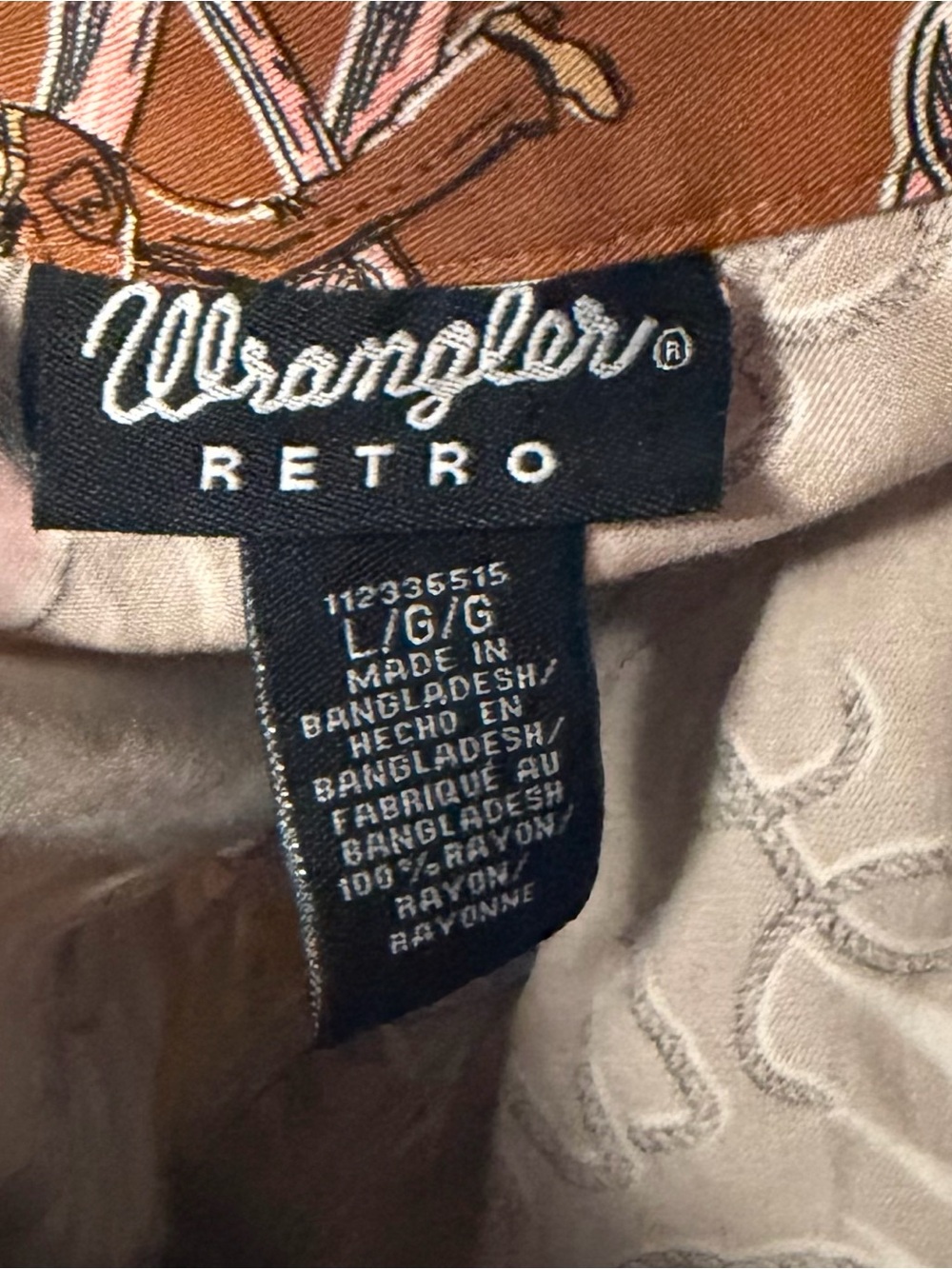 Wrangler Retro Punchy Buckaroo Button Down Sz L - Picture 2 of 4